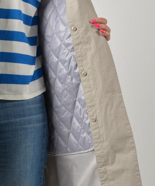 liflattie ships（リフラティ シップス）の「liflattie ships:シングル ステンカラーコート ◇（ステンカラーコート・レディース・ベージュ/ライトブルー/ライトグレー・SMALL/MEDIUM）」の13枚目の写真