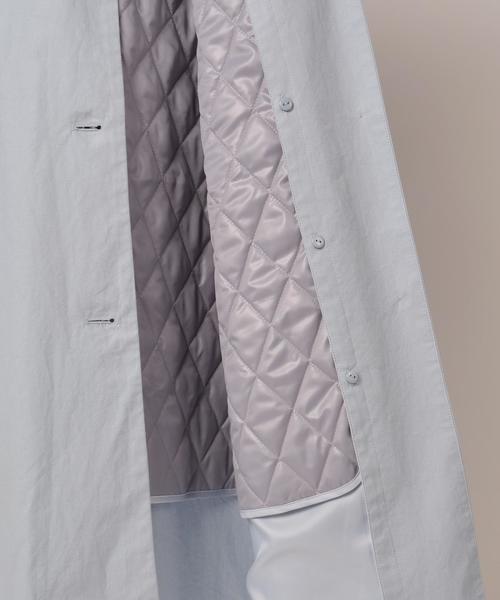 liflattie ships（リフラティ シップス）の「liflattie ships:シングル ステンカラーコート ◇（ステンカラーコート・レディース・ベージュ/ライトブルー/ライトグレー・SMALL/MEDIUM）」の14枚目の写真