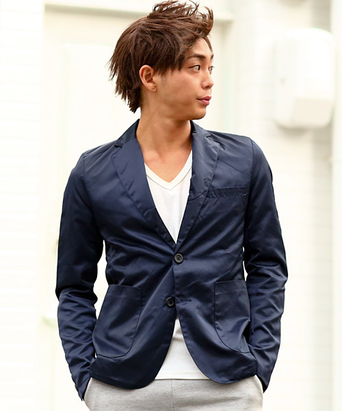 improves(インプローブス)の「ヘビーナイロンテーラードジャケット(テーラードジャケット)」|ネイビー