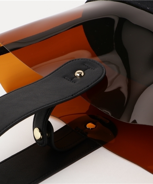 Casselini（キャセリーニ）の「casselini:スカーフバッグ（トートバッグ・レディース・ブラック/オフホワイト・ONE SIZE）」の5枚目の写真