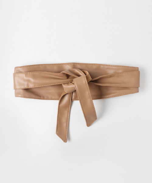 Heather（ヘザー）の「Rサッシュベルト　757868（ベルト・レディース・ブラック/ベージュ/キャメル/ヘザ－グレー・FREE）」の3枚目の写真