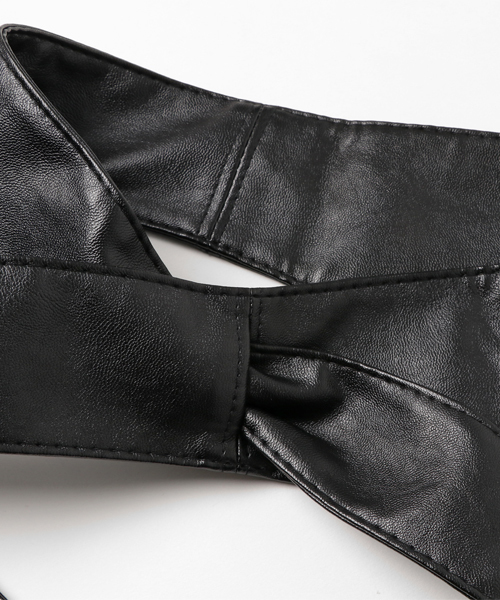 Heather（ヘザー）の「Rサッシュベルト　757868（ベルト・レディース・ブラック/ベージュ/キャメル/ヘザ－グレー・FREE）」の6枚目の写真