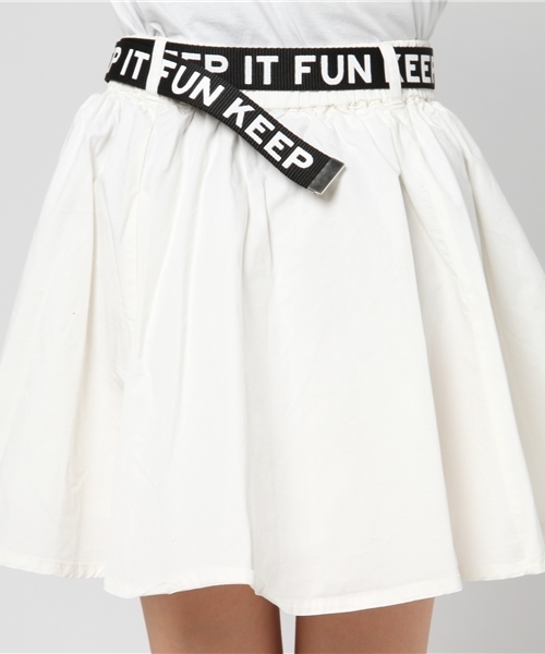 Honeys（ハニーズ）の「ガチャベルト付きフレアミニスカート（スカート・レディース・カモフラージュ/ブラック/レッド/オフホワイト・S/L/M）」の9枚目の写真