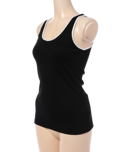 SHIPS BLUESTORE(シップスブルーストア)の「tresics:パイピングリブタンクトップ(タンクトップ・レディース・グレー/ブラック/ホワイト・MEDIUM/SMALL/LARGE)」の5枚目の写真