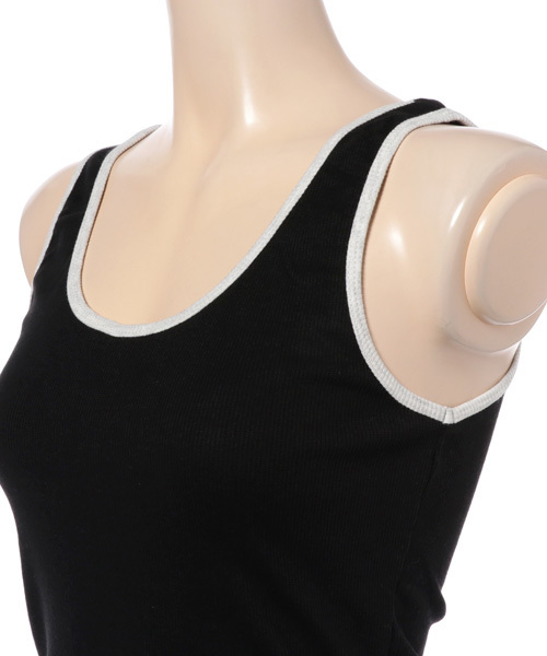 SHIPS BLUESTORE(シップスブルーストア)の「tresics:パイピングリブタンクトップ(タンクトップ・レディース・グレー/ブラック/ホワイト・MEDIUM/SMALL/LARGE)」の7枚目の写真