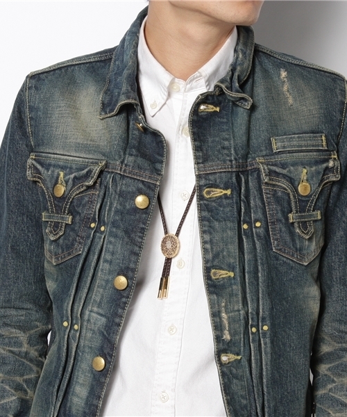 And A（アンドエー）の「ユニオンループタイ（ネクタイ・メンズ・ブラック/ブラウン・FREE）」の7枚目の写真