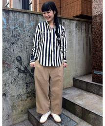 BEAMS BOY | △BEAMS BOY / ストライプ 超チビレギュラーカラー(シャツ/ブラウス)