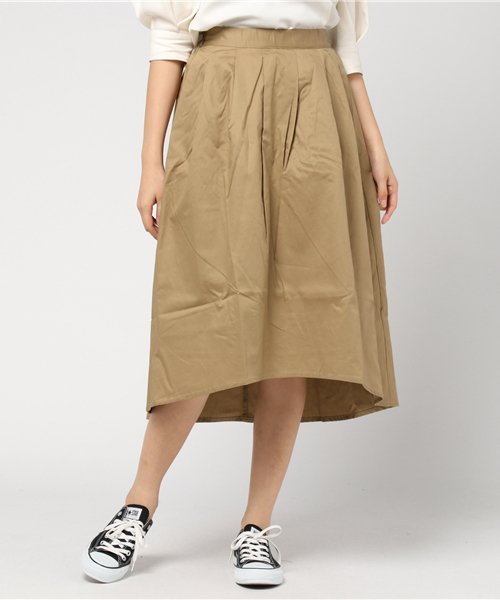 earth music&ecology（アースミュージックアンドエコロジー）の「イレヘムミディアムスカート（スカート・レディース・ボルドー/ベージュ/マスタード/ネイビー・FREE）」の12枚目の写真