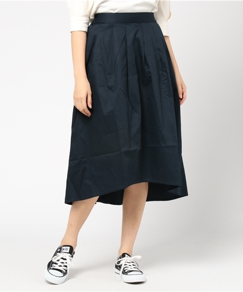 earth music&ecology（アースミュージックアンドエコロジー）の「イレヘムミディアムスカート（スカート・レディース・ボルドー/ベージュ/マスタード/ネイビー・FREE）」の2枚目の写真