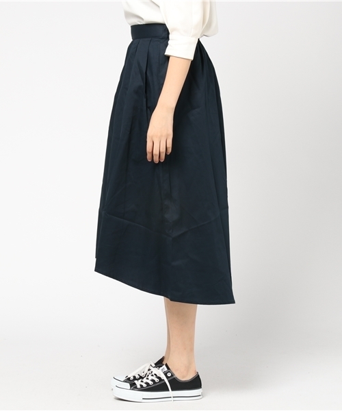 earth music&ecology（アースミュージックアンドエコロジー）の「イレヘムミディアムスカート（スカート・レディース・ボルドー/ベージュ/マスタード/ネイビー・FREE）」の6枚目の写真