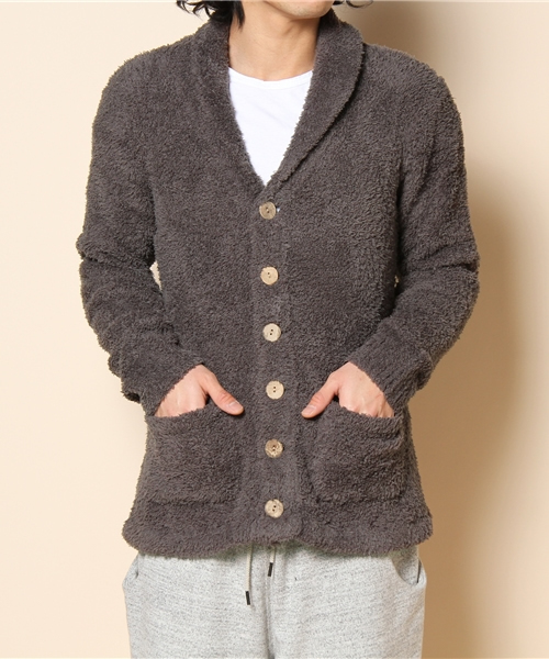 BAREFOOT DREAMS（ベアフットドリームズ）の「454 BFD-11S-010 Bamboo Chic Men's School Swtr.（カーディガン/ボレロ・メンズ・ブラック/グレー/ブラウン/ベージュ/ネイビー・SMALL/MEDIUM/LARGE/X-LARGE）」の3枚目の写真