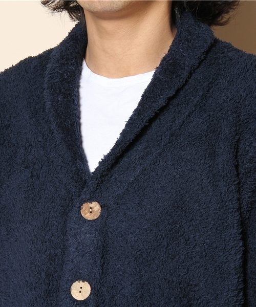 BAREFOOT DREAMS（ベアフットドリームズ）の「454 BFD-11S-010 Bamboo Chic Men's School Swtr.（カーディガン/ボレロ・メンズ・ブラック/グレー/ブラウン/ベージュ/ネイビー・SMALL/MEDIUM/LARGE/X-LARGE）」の8枚目の写真