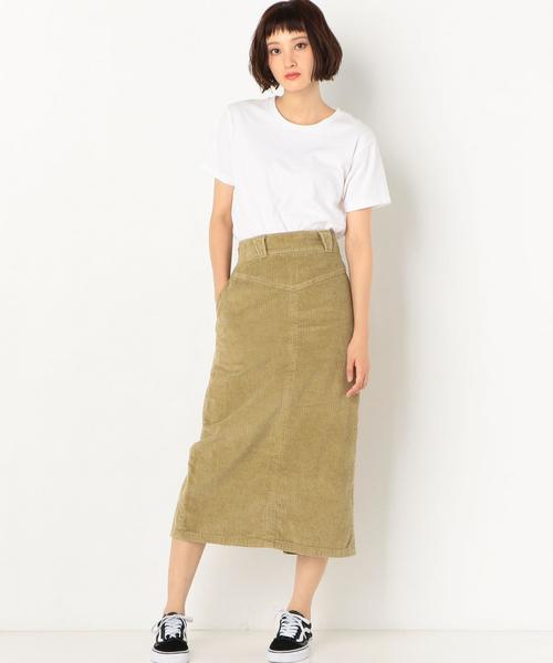 Another Edition（アナザーエディション）の「コーデュロイロングスカート（スカート・レディース・ベージュ/パープル・SMALL/MEDIUM）」の16枚目の写真