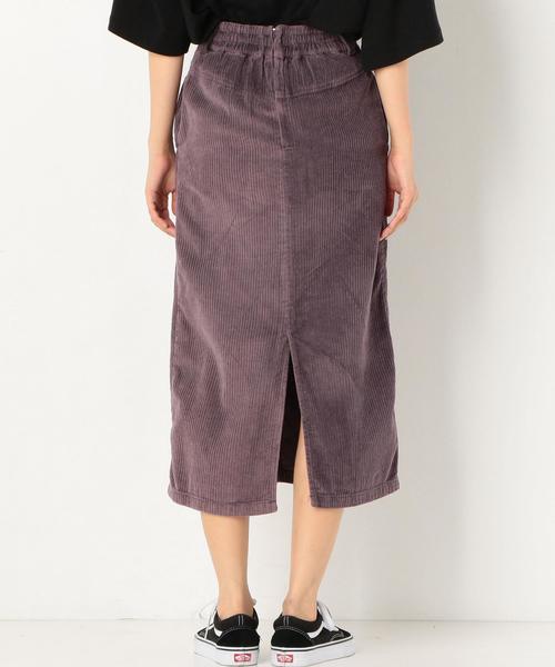 Another Edition（アナザーエディション）の「コーデュロイロングスカート（スカート・レディース・ベージュ/パープル・SMALL/MEDIUM）」の3枚目の写真