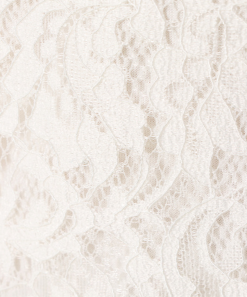 notch.（ノッチ）の「レースハイネックT                       （Tシャツ/カットソー・レディース・ブラック/ネイビー/オフホワイト/ボルドー・M）」の5枚目の写真