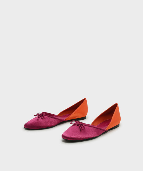CHARLES & KEITH（チャールズ & キース）の「ボウディテールバレリーナ / BOW DETAIL BALLERINAS（バレエシューズ・レディース・ブラック/レッド・22.5cm/23.5cm/25cm/23cm/24.5cm）」の8枚目の写真