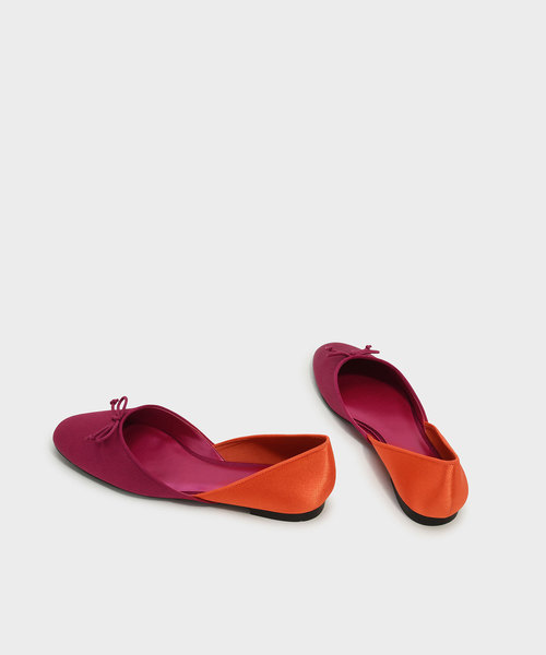 CHARLES & KEITH（チャールズ & キース）の「ボウディテールバレリーナ / BOW DETAIL BALLERINAS（バレエシューズ・レディース・ブラック/レッド・22.5cm/23.5cm/25cm/23cm/24.5cm）」の9枚目の写真