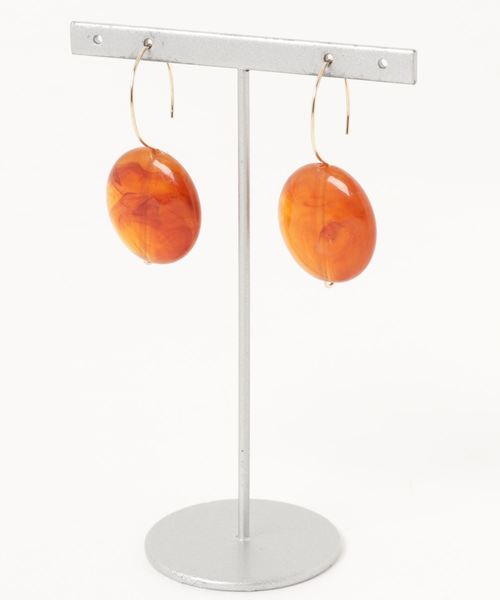 TONE SELECT GOODS(トーンセレクトグッズ)の「【glou】Fake Stone Pierce R2(ピアス(両耳用)・レディース・クリーム/グリーン/グレー/オレンジ/ブラウン・FREE)」の5枚目の写真
