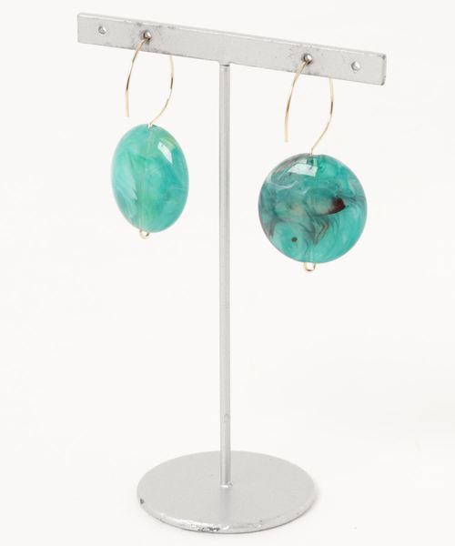 TONE SELECT GOODS(トーンセレクトグッズ)の「【glou】Fake Stone Pierce R2(ピアス(両耳用)・レディース・クリーム/グリーン/グレー/オレンジ/ブラウン・FREE)」の6枚目の写真