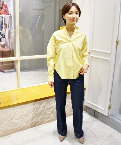 Plage センタープレスデニムパンツ plage（プラージュ）の「センタープレスデニムパンツ◇（デニム