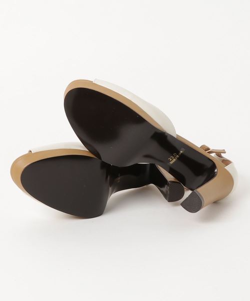 JILL STUART（ジルスチュアート）の「モニカオープントゥパンプス（パンプス・レディース・ベージュ/ダークネイビー・23.5cm/24.0cm/23.0cm）」の8枚目の写真