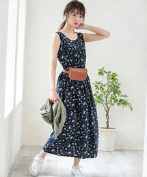 Color | 【インスタグラマーコラボ】レトロフラワーロングワンピース(ワンピース)