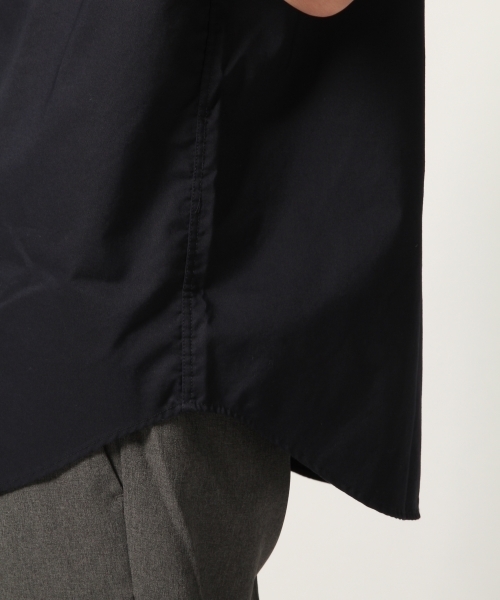 GLOBAL WORK（グローバルワーク）の「ピンオックスレギュラーシャツ半袖【抗菌防臭】/790239（シャツ/ブラウス・メンズ・ネイビー/ホワイト/イエロー・MEDIUM/SMALL/X-LARGE/LARGE）」の13枚目の写真