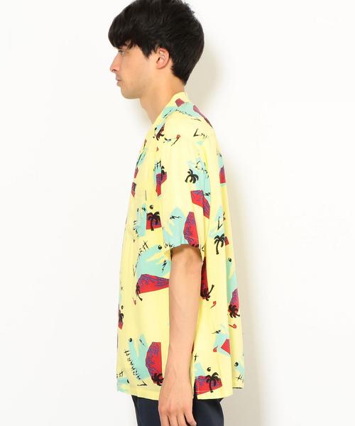 Carhartt（カーハート）の「[カーハート］ST CARHARTT アンダーソン オープンカラー シャツ ◆（シャツ/ブラウス・メンズ・ネイビー/イエロー・SMALL/MEDIUM/LARGE）」の8枚目の写真