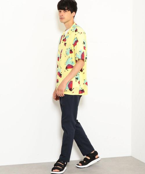 Carhartt（カーハート）の「[カーハート］ST CARHARTT アンダーソン オープンカラー シャツ ◆（シャツ/ブラウス・メンズ・ネイビー/イエロー・SMALL/MEDIUM/LARGE）」の9枚目の写真