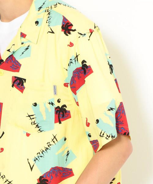 Carhartt（カーハート）の「[カーハート］ST CARHARTT アンダーソン オープンカラー シャツ ◆（シャツ/ブラウス・メンズ・ネイビー/イエロー・SMALL/MEDIUM/LARGE）」の11枚目の写真