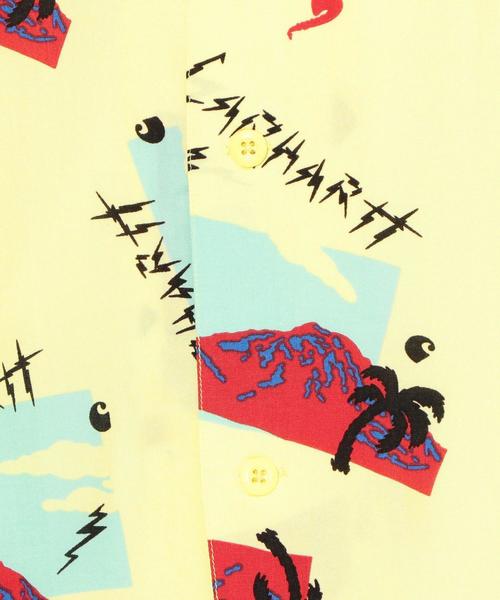 Carhartt（カーハート）の「[カーハート］ST CARHARTT アンダーソン オープンカラー シャツ ◆（シャツ/ブラウス・メンズ・ネイビー/イエロー・SMALL/MEDIUM/LARGE）」の4枚目の写真