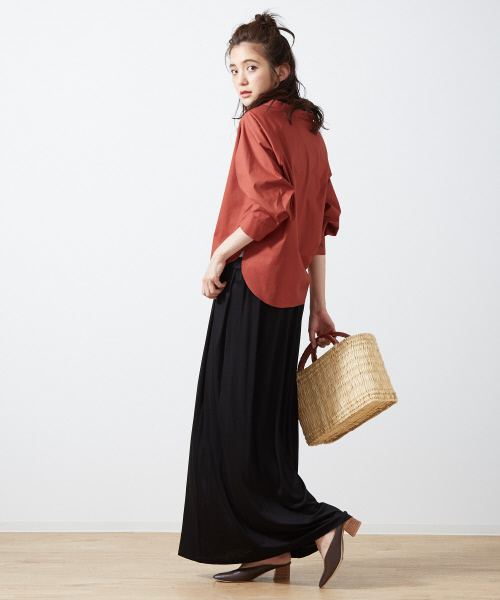 Abahouse Devinette（ドゥヴィネット）の「シルクレーヨンプリーツスカート（スカート・レディース・ブラック/グレー/ピンク・FREE）」の9枚目の写真