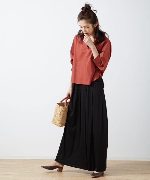 Abahouse Devinette（ドゥヴィネット）の「シルクレーヨンプリーツスカート（スカート・レディース・ブラック/グレー/ピンク・FREE）」の8枚目の写真