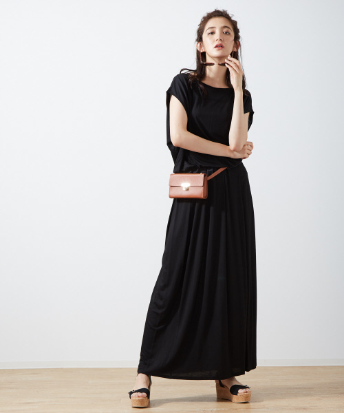 Abahouse Devinette（ドゥヴィネット）の「シルクレーヨンプリーツスカート（スカート・レディース・ブラック/グレー/ピンク・FREE）」の7枚目の写真