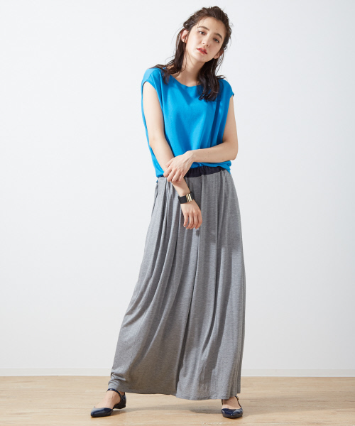 Abahouse Devinette（ドゥヴィネット）の「シルクレーヨンプリーツスカート（スカート・レディース・ブラック/グレー/ピンク・FREE）」の6枚目の写真