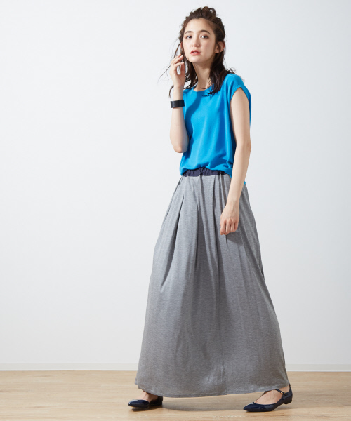 Abahouse Devinette（ドゥヴィネット）の「シルクレーヨンプリーツスカート（スカート・レディース・ブラック/グレー/ピンク・FREE）」の5枚目の写真