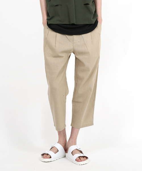 Rocky Monroe（ロッキーモンロー）の「麻レーヨンラウンジパンツ（その他パンツ・メンズ・ブラック/ベージュ/ネイビー/カーキ/オフホワイト/チャコールグレー・L/LL/M）」の2枚目の写真