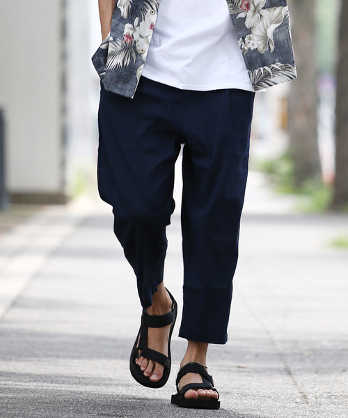 Rocky Monroe（ロッキーモンロー）の「麻レーヨンラウンジパンツ（その他パンツ・メンズ・ブラック/ベージュ/ネイビー/カーキ/オフホワイト/チャコールグレー・L/LL/M）」の6枚目の写真