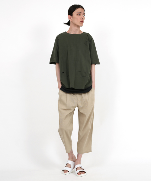 Rocky Monroe（ロッキーモンロー）の「麻レーヨンラウンジパンツ（その他パンツ・メンズ・ブラック/ベージュ/ネイビー/カーキ/オフホワイト/チャコールグレー・L/LL/M）」の15枚目の写真