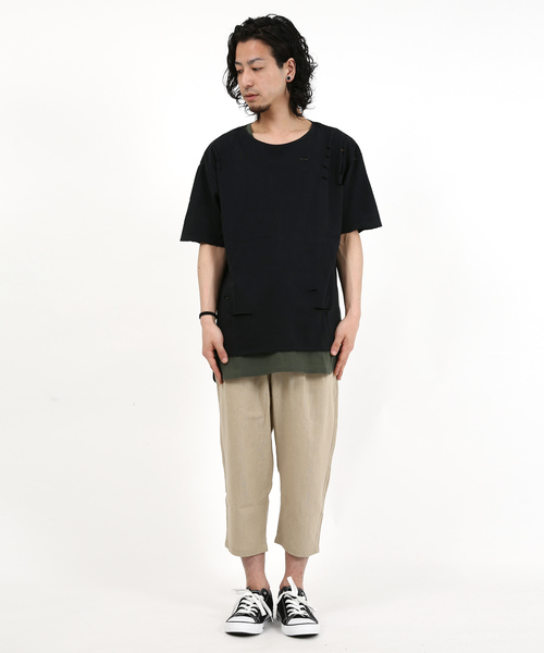Rocky Monroe（ロッキーモンロー）の「麻レーヨンラウンジパンツ（その他パンツ・メンズ・ブラック/ベージュ/ネイビー/カーキ/オフホワイト/チャコールグレー・L/LL/M）」の22枚目の写真