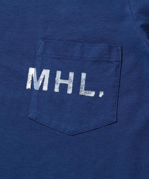 MHL.（エムエイチエル）の「【別注】 ＜MHL.＞ UNIFORM LOGO TEE/Tシャツ（Tシャツ/カットソー・メンズ・ネイビー/ブラック/ホワイト・MEDIUM/SMALL/LARGE/X-LARGE）」の7枚目の写真