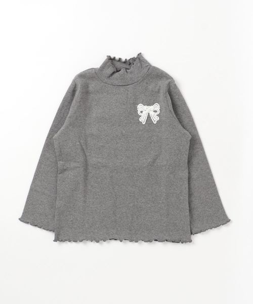 Catherine Cottage（キャサリンコテージ）の「メロウフリルリブカットソー（Tシャツ/カットソー・キッズ・アイボリー/ピンク系その他/ライラック/グレー/ネイビー/ブラック/ピンク系その他2/グリーン・110/120/130/140）」の12枚目の写真