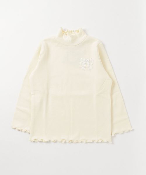 Catherine Cottage（キャサリンコテージ）の「メロウフリルリブカットソー（Tシャツ/カットソー・キッズ・アイボリー/ピンク系その他/ライラック/グレー/ネイビー/ブラック/ピンク系その他2/グリーン・110/120/130/140）」の17枚目の写真