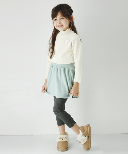 Catherine Cottage（キャサリンコテージ）の「メロウフリルリブカットソー（Tシャツ/カットソー・キッズ・アイボリー/ピンク系その他/ライラック/グレー/ネイビー/ブラック/ピンク系その他2/グリーン・110/120/130/140）」の15枚目の写真