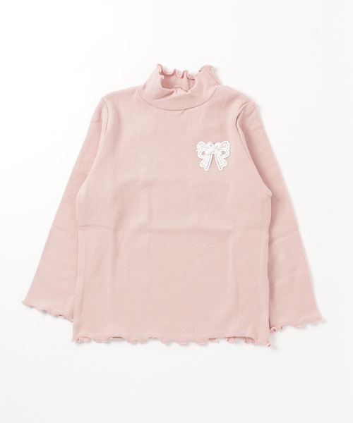 Catherine Cottage（キャサリンコテージ）の「メロウフリルリブカットソー（Tシャツ/カットソー・キッズ・アイボリー/ピンク系その他/ライラック/グレー/ネイビー/ブラック/ピンク系その他2/グリーン・110/120/130/140）」の7枚目の写真