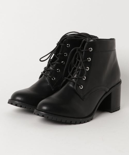 WEGO（ウィゴー）の「WEGO/レースアップヒールブーツ（ブーツ・レディース・ブラック/ブラウン・LARGE/MEDIUM）」の8枚目の写真