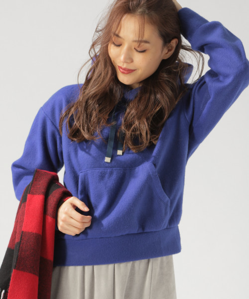 BAYFLOW(ベイフロー)の「キモウプルパーカー(パーカー・レディース・ブルー/グレー/オフホワイト・SMALL/MEDIUM)」の11枚目の写真