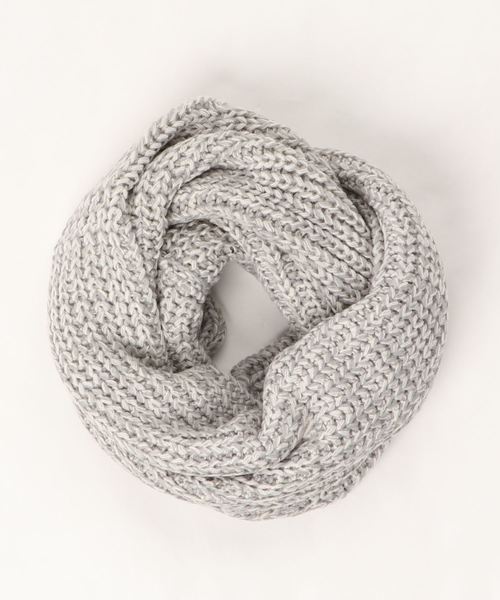 MinoriTY（マイノリティ）の「ざっくり編みビッグスヌード（マフラー・メンズ・ブラック/レッド/ブラック系その他/グレー系その他/ワイン/グレー系その他2・FREE）」の9枚目の写真