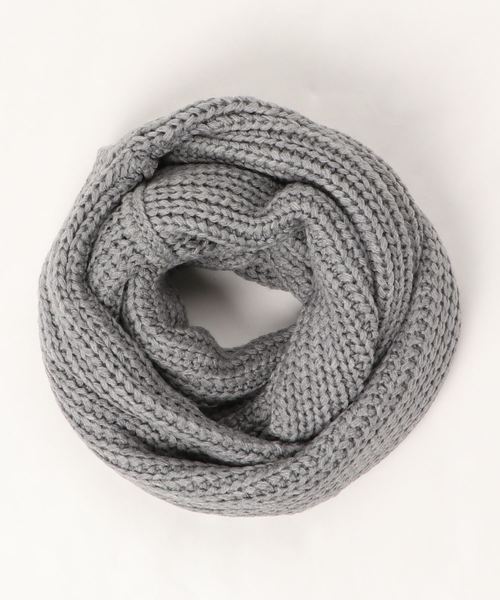 MinoriTY（マイノリティ）の「ざっくり編みビッグスヌード（マフラー・メンズ・ブラック/レッド/ブラック系その他/グレー系その他/ワイン/グレー系その他2・FREE）」の10枚目の写真