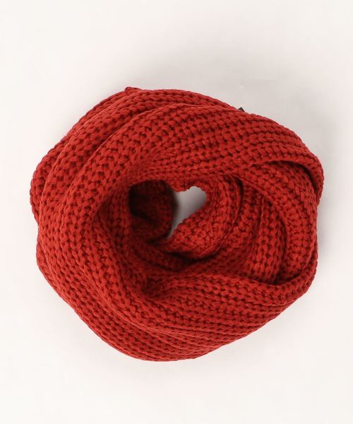 MinoriTY（マイノリティ）の「ざっくり編みビッグスヌード（マフラー・メンズ・ブラック/レッド/ブラック系その他/グレー系その他/ワイン/グレー系その他2・FREE）」の11枚目の写真